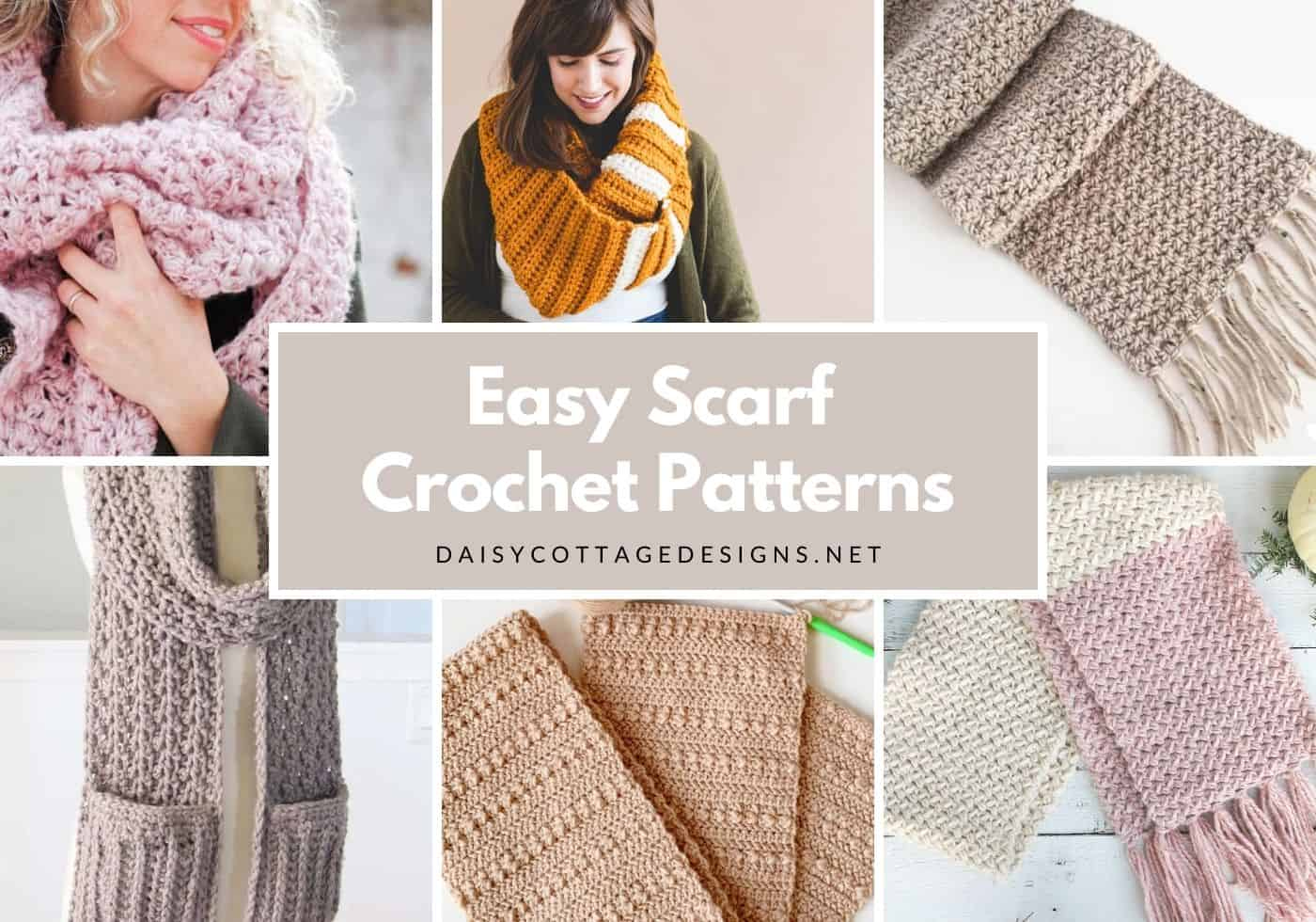 Easy Crochet Scarf Patterns You&amp;#039;Ll Love - Daisy Cottage Designs inside Free Printable Crochet Scarf Patterns