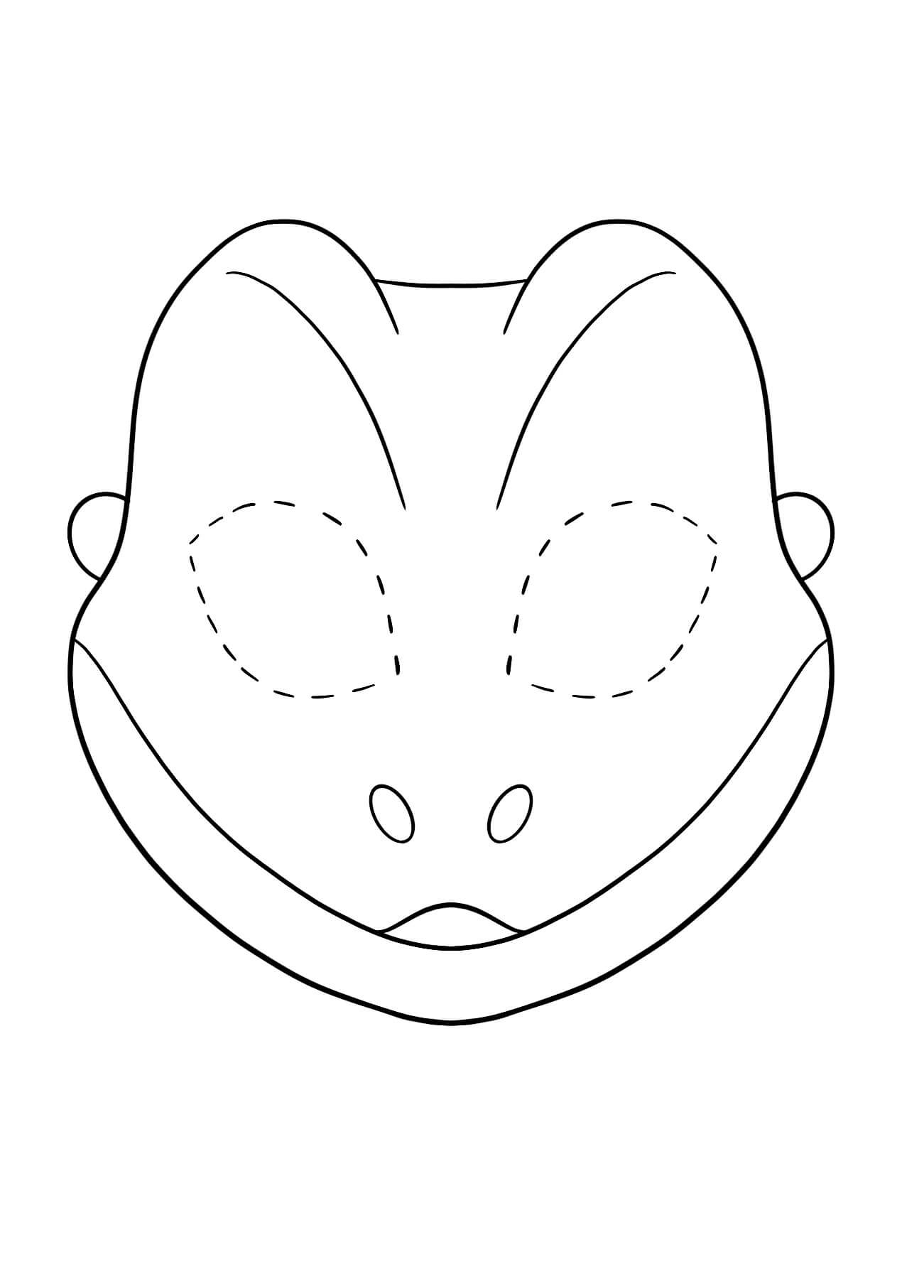 Easy Lizard Mask Coloring Page - Download, Print Or Color Online with regard to Free Printable Lizard Mask