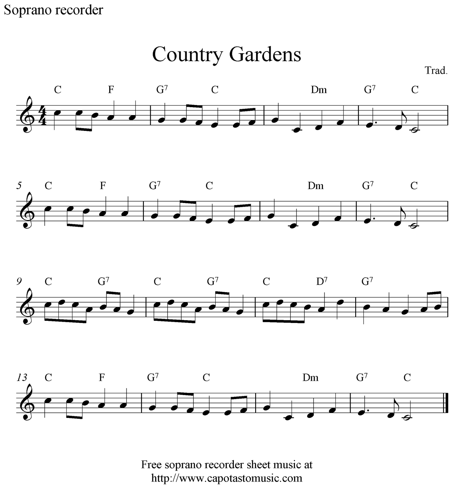 Easy Sheet Music For Beginners: Free Soprano Recorder Sheet Music pertaining to Free Printable Recorder Sheet Music For Beginners