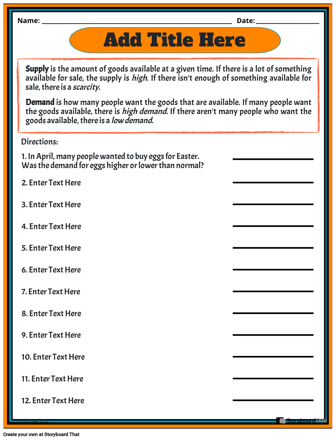 Economics Worksheets — Free Resources regarding Free Printable Economics Worksheets