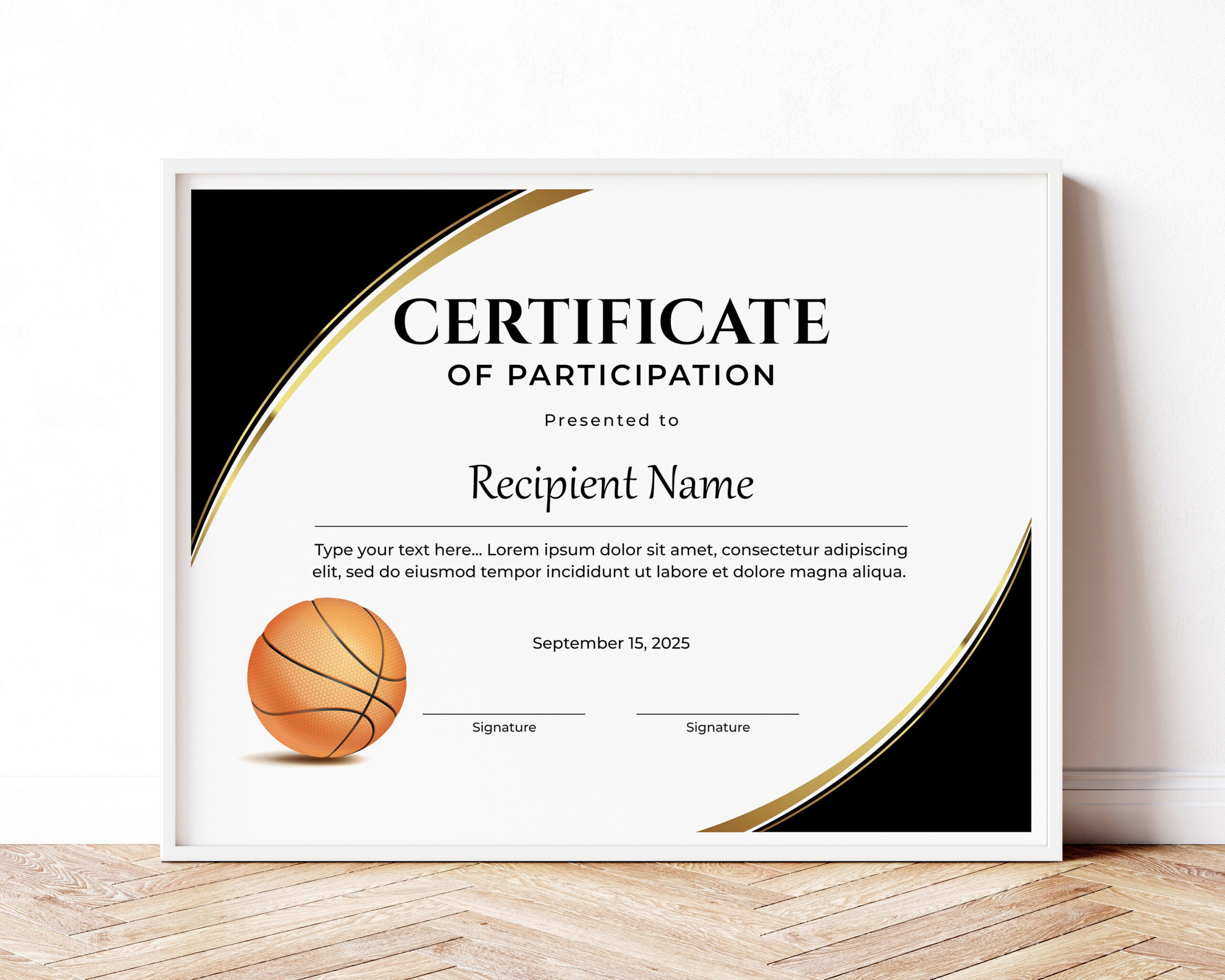 Editable Basketball Award Certificate Template Printable Sports with regard to Basketball Participation Certificate Free Printable