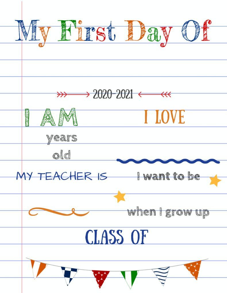 Editable First Day Of School Signs To Edit And Download For Free inside First Day of School Template Free Printable