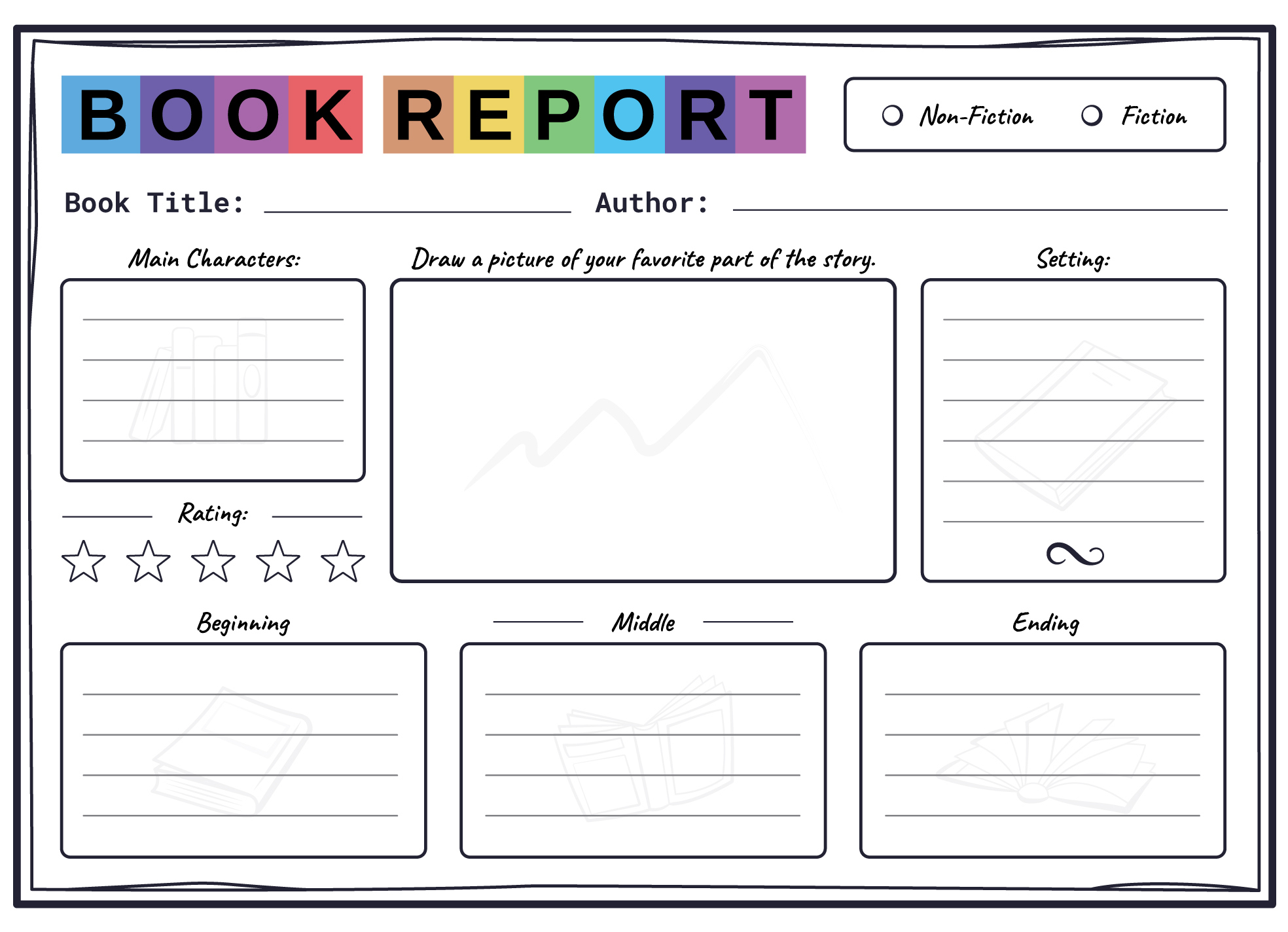 Elementary Book Report Free Google Docs Template - Gdoc.io with regard to Free Printable Book Report Forms for Elementary Students