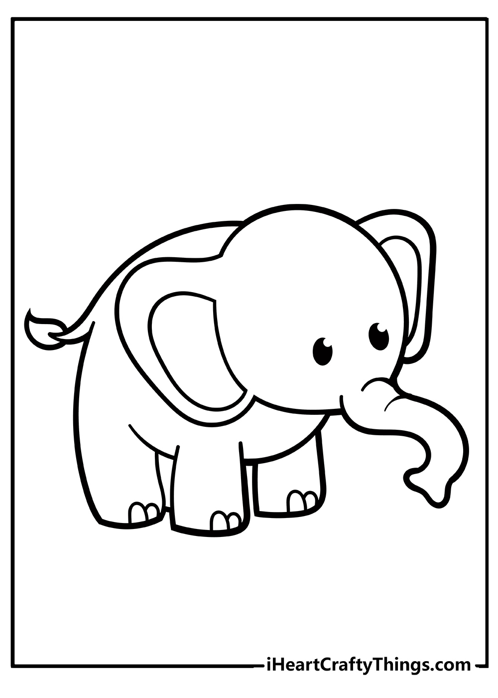 Elephant Coloring Pages (100% Free Printables) inside Free Printable Elephant Images