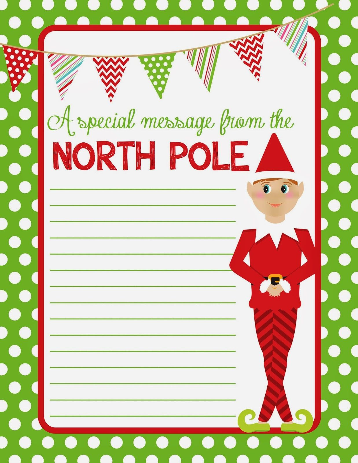 Elf On Shelf Stationary | Printable Paper House Template | Printablee regarding Free Printable Elf Stationery