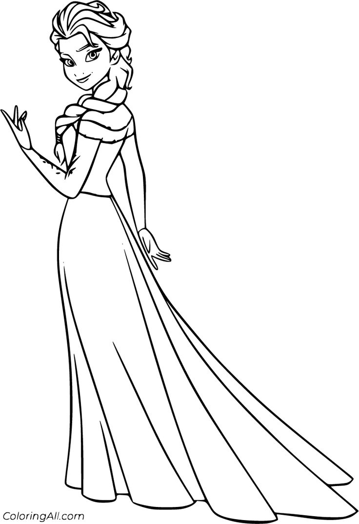 Elsa Coloring Pages | Free Printable for Free Printable Coloring Pages Disney Frozen