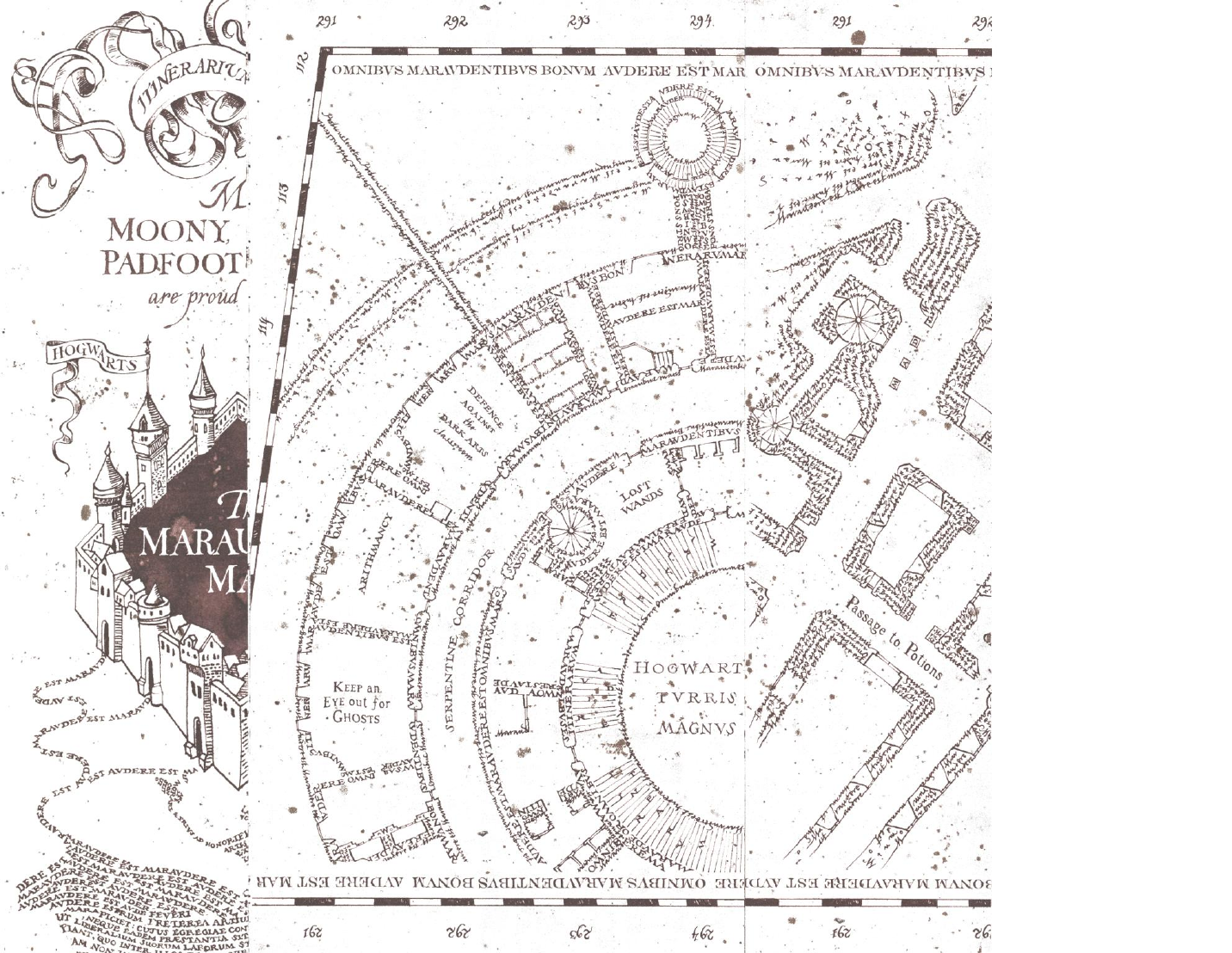 Enthralling Free Printable Marauders Map with Free Printable Marauders Map