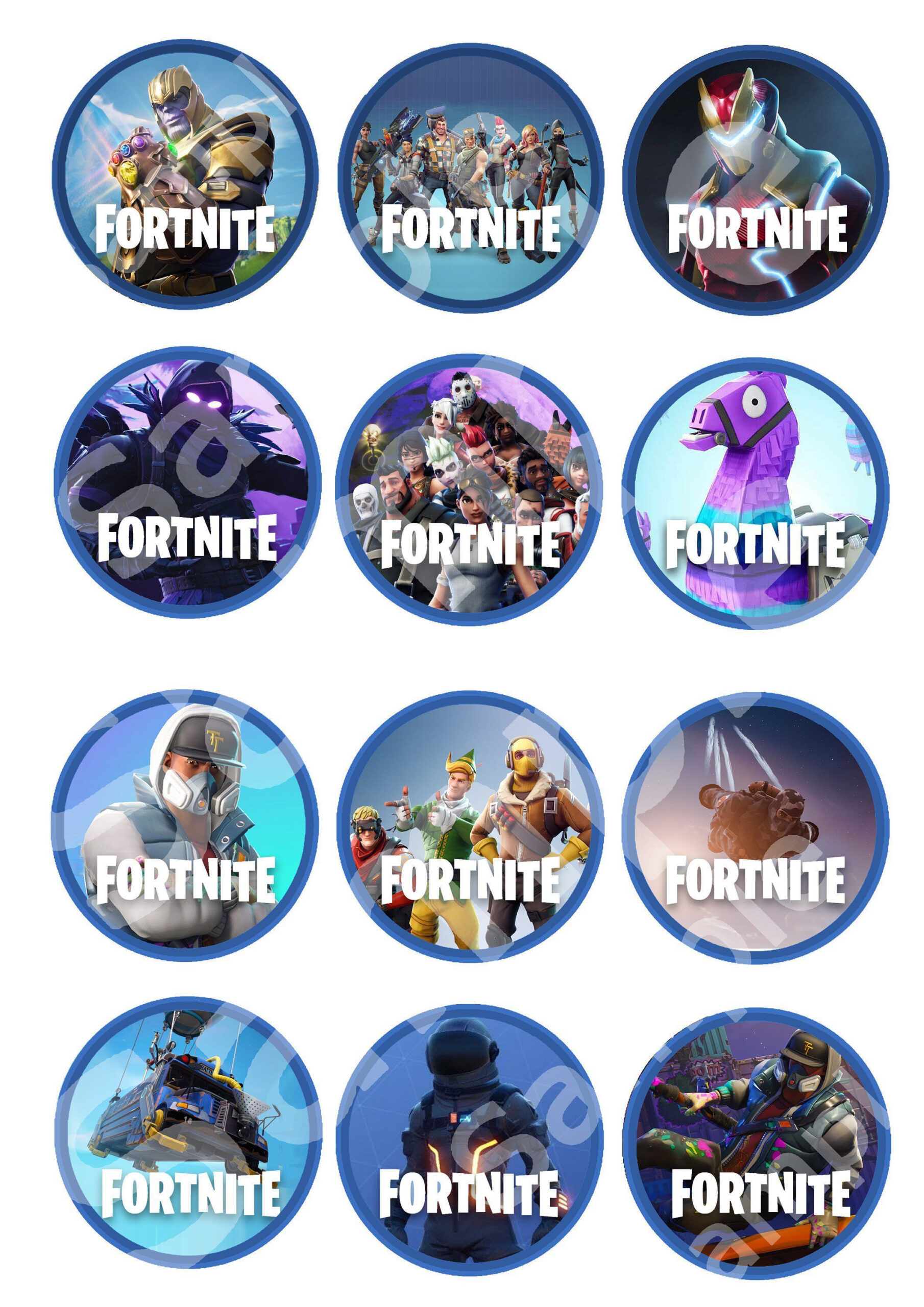 Excited To Share The Latest Addition To My #Etsy Shop: Premium pertaining to Free Printable Fortnite Cupcake Toppers