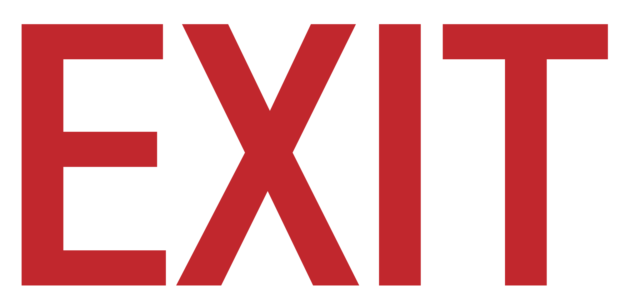 Exit Png Transparent Image Download, Size: 2000X977Px inside Free Printable Exit Signs With Arrow