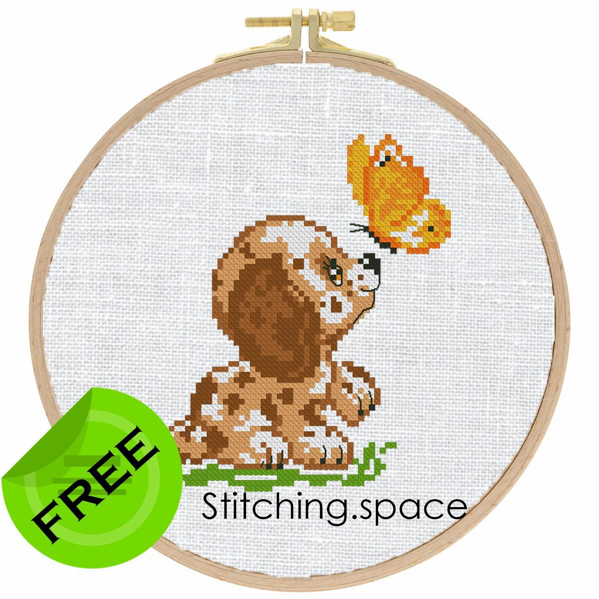 🐶 The Free Printable Small And Easy Cross-Stitch Pattern With in Cross Stitch Patterns Free Printable