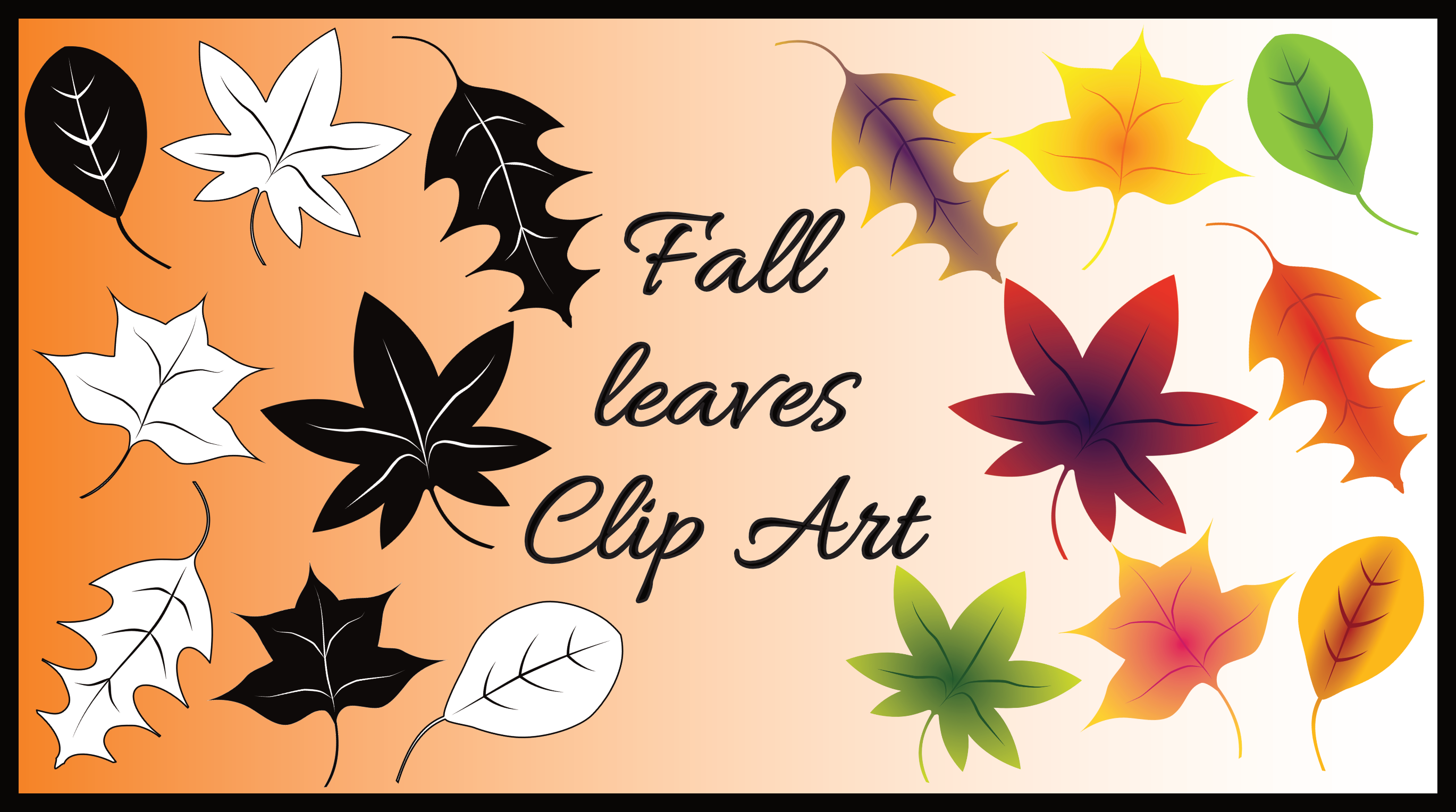 Fall Leaves Clip Art - A Free Clip Art Bundle That&amp;#039;S Too Good To Miss! pertaining to Free Printable Clipart For August