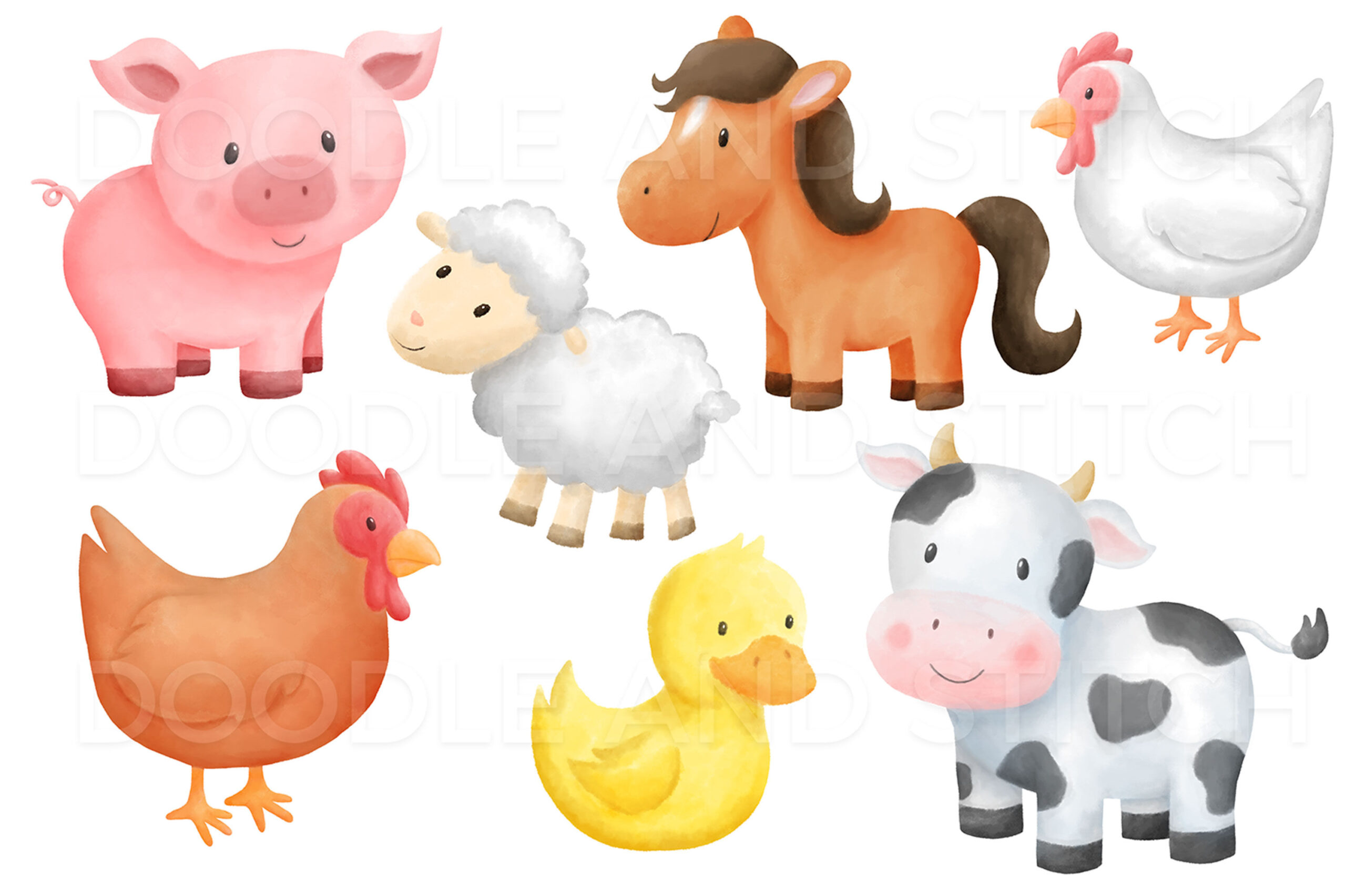 Farm Animal Clipart Images – Browse 82,241 Stock Photos, Vectors within Free Printable Farm Animal Clipart