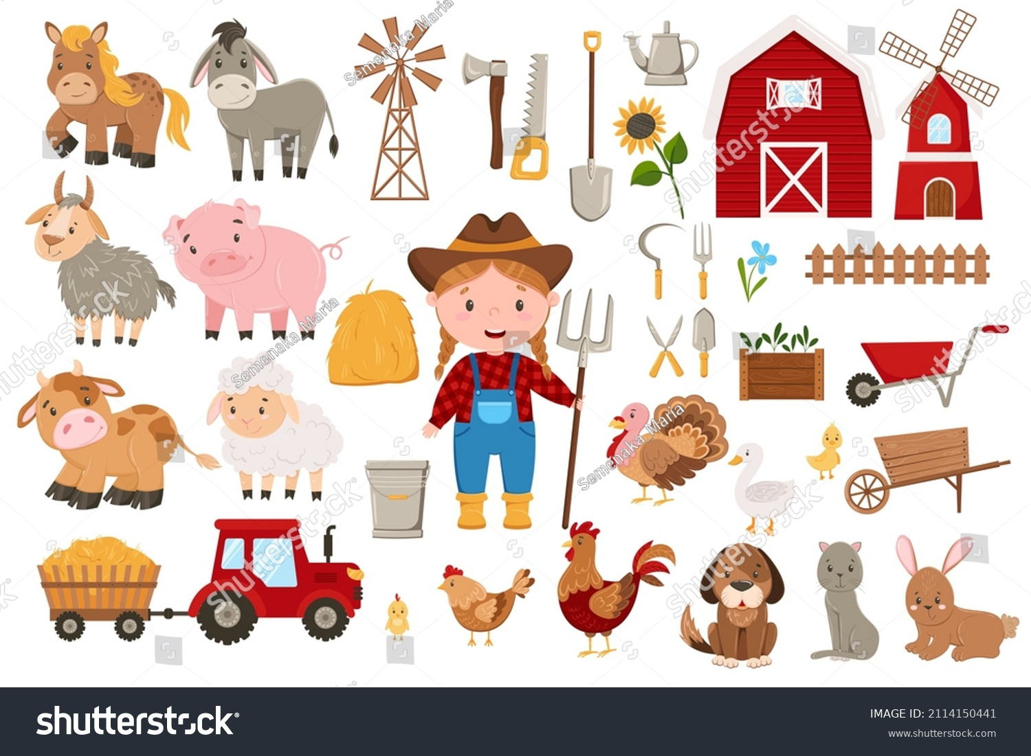 Farm Animals Clipart Stock Photos - 38,028 Images | Shutterstock with regard to Free Printable Farm Animal Clipart