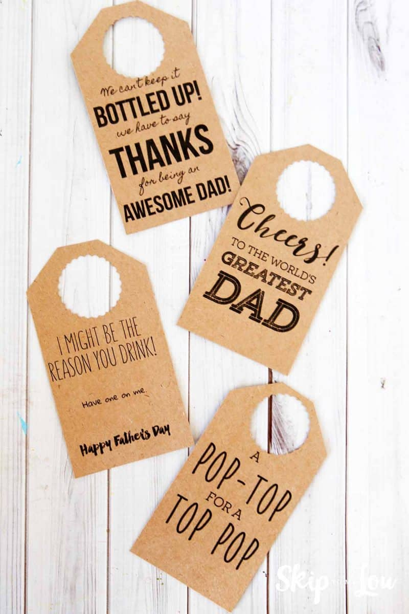 Father&amp;#039;S Day Printable Bottle Tags {Free Printable} | Skip To My Lou with Free Printable Father&amp;amp;#039;s Day Labels