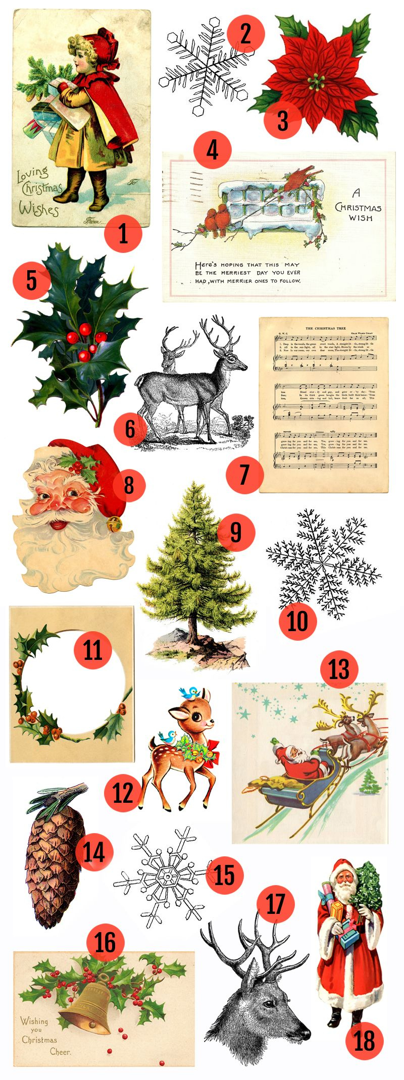 Festive Christmas Printables &amp;amp; Vintage Clip Art Delights throughout Free Printable Vintage Christmas Images