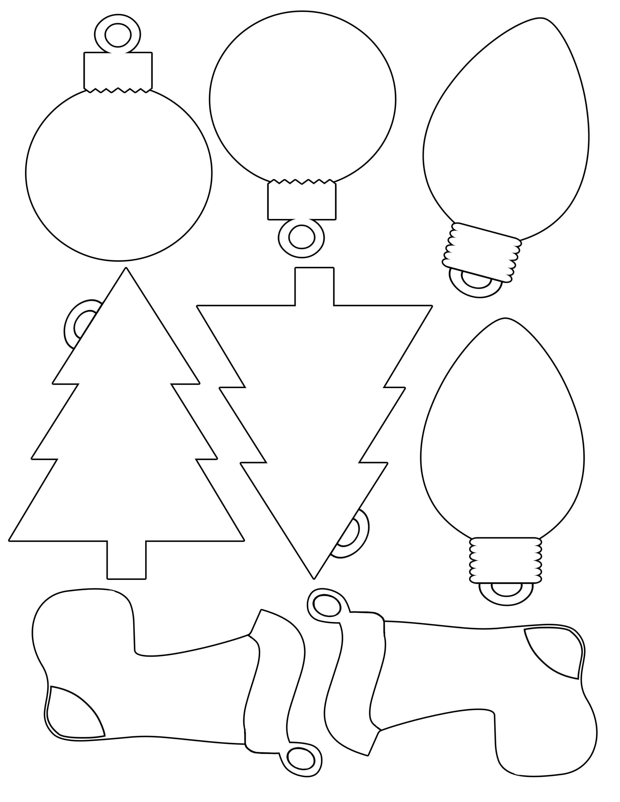 Festive Christmas Templates For Your Creative Projects for Free Printable Christmas Cutouts