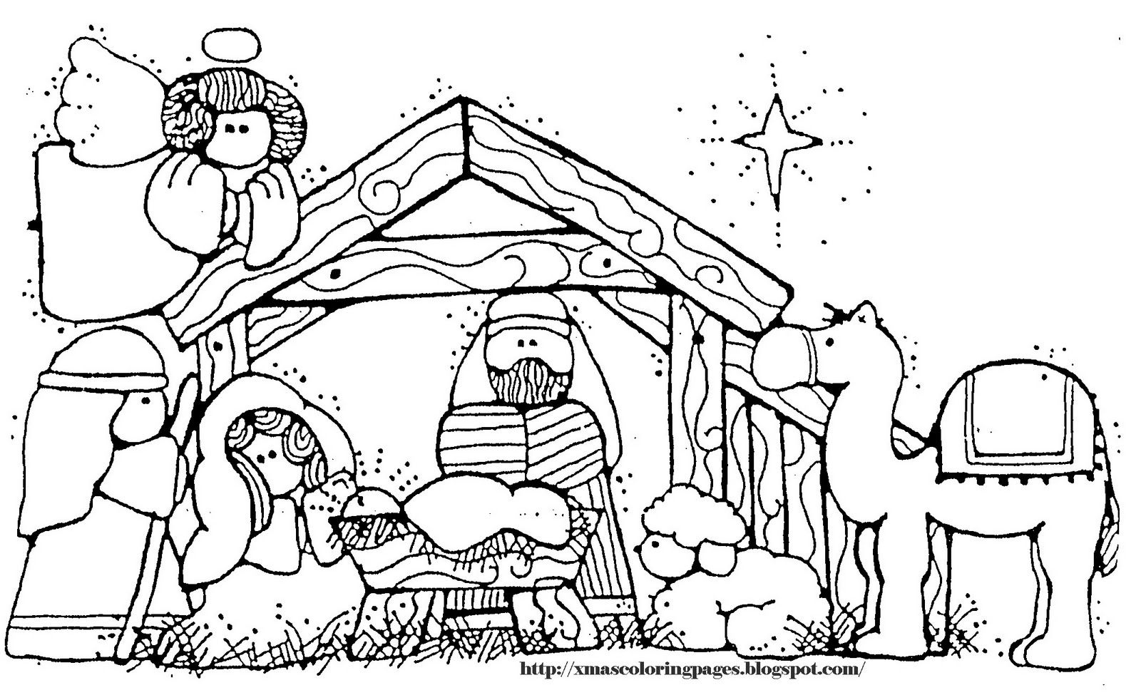 Festive Coloring Fun: Xmas Coloring Pages intended for Free Printable Christmas Baby Jesus Coloring Pages