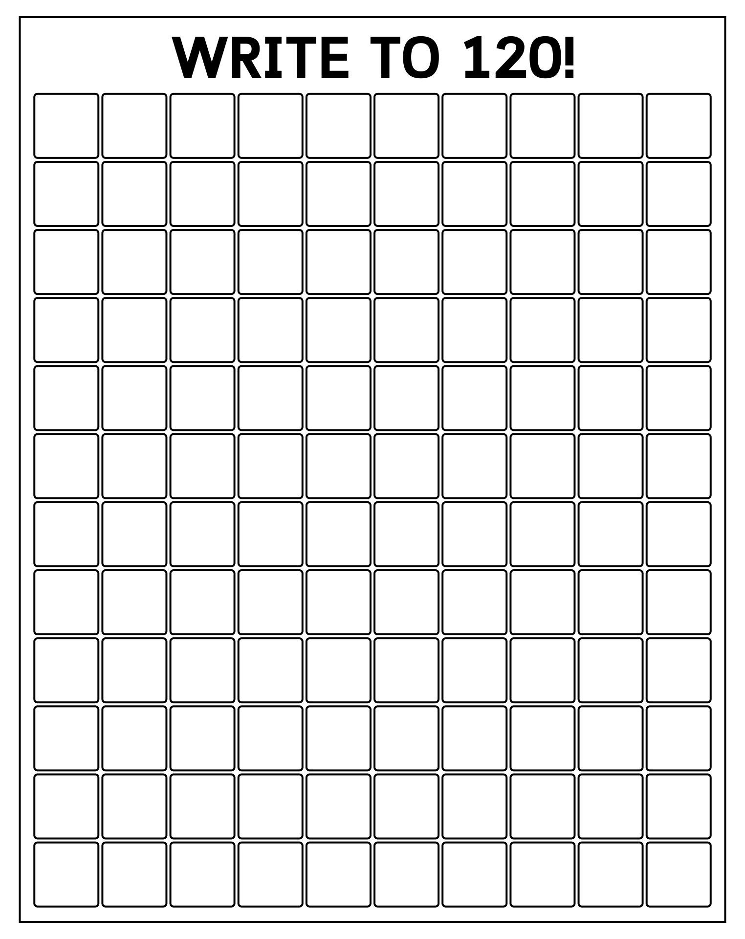 Fill In The Blank 120 Chart Printable with regard to Free Printable Blank 1-120 Chart