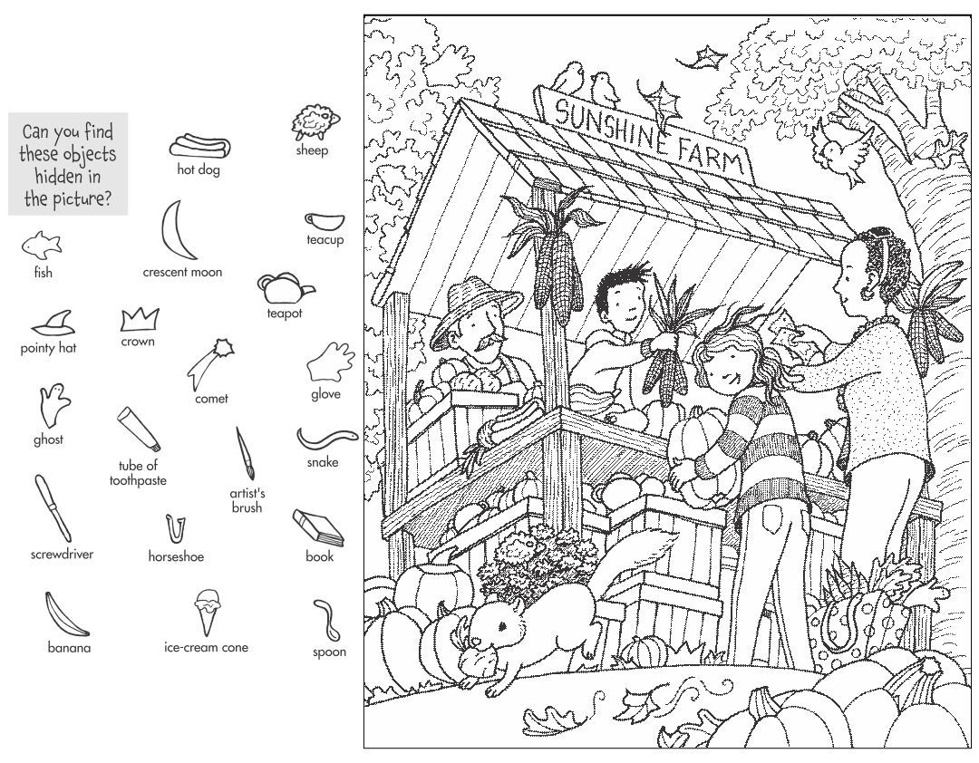 Find Hidden Objects In These Printable Images for Free Printable Hidden Pictures For Adults