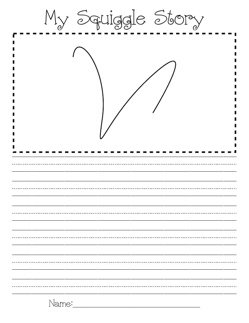 Finish The Picture Worksheets | Squiggles, Handwriting Worksheets with regard to Free Squiggle Story Printable