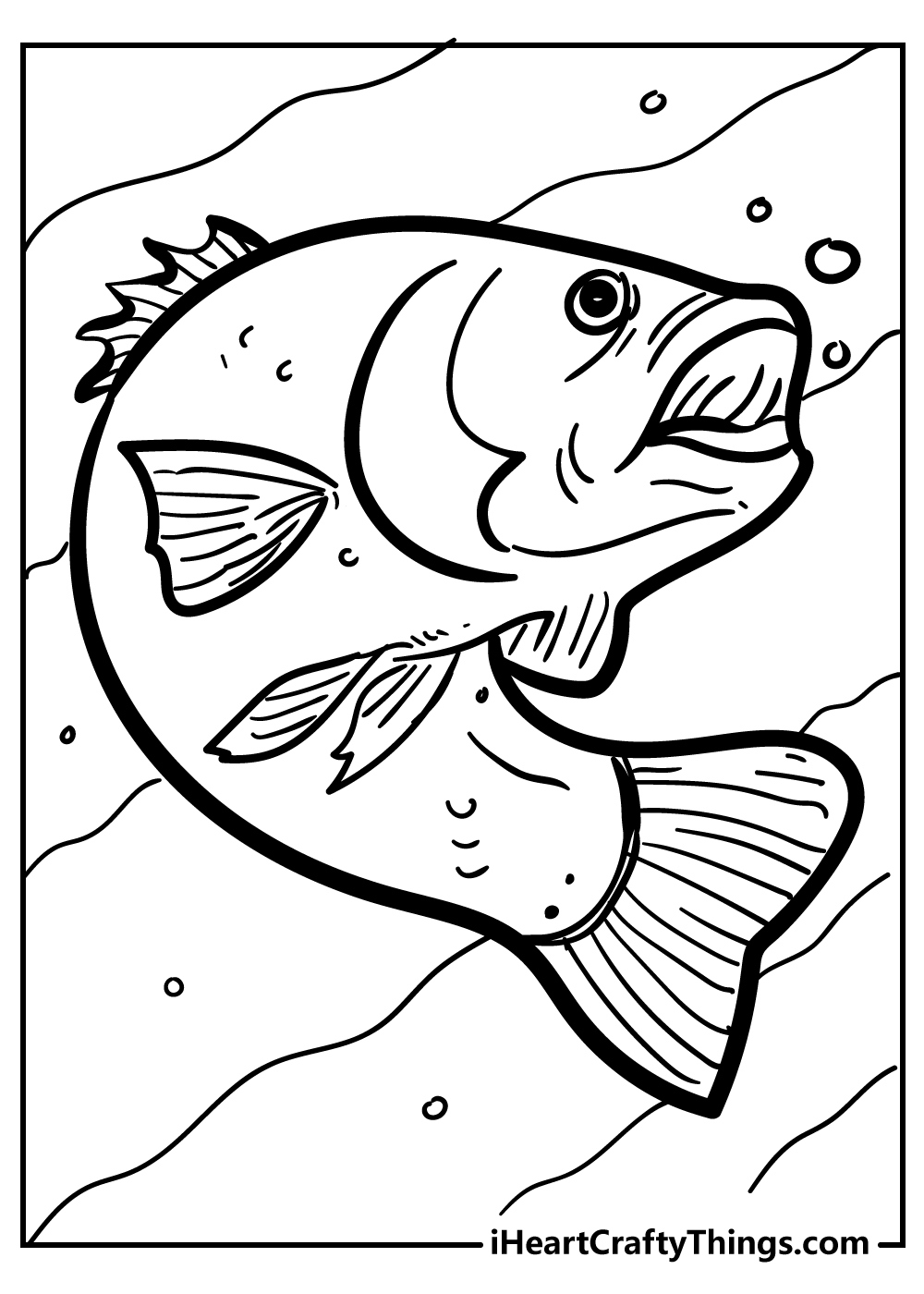 Fish Coloring Pages (100% Free Printables) regarding Free Printable Fish Coloring Pages