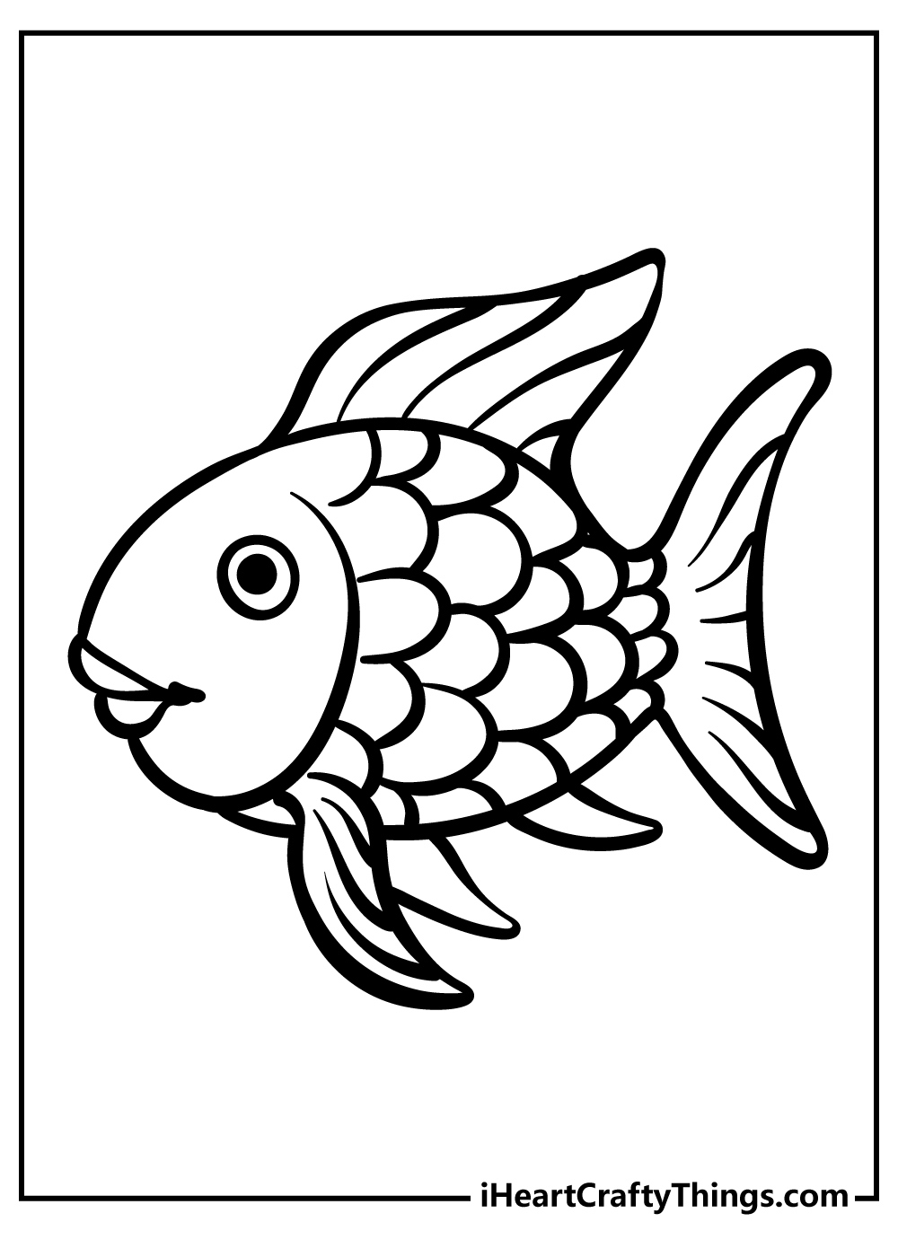 Fish Coloring Pages (100% Free Printables) with regard to Free Printable Fish Coloring Pages