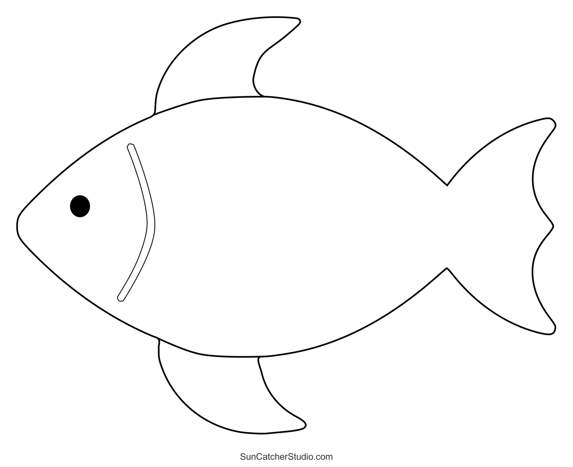 Fish Patterns And Marine Templates (Printable Stencils) – Diy throughout Free Printable Fish Stencils