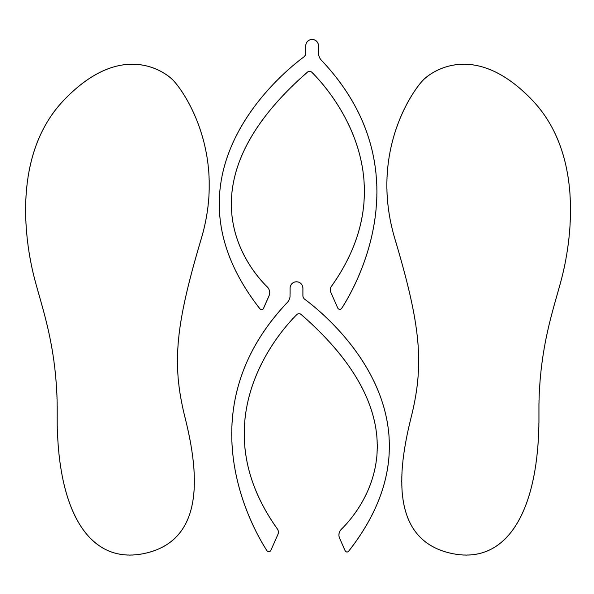 Flip Flop Pattern - 10 Free Pdf Printables | Printablee | Diy Flip intended for Free Printable Flip Flop Pattern