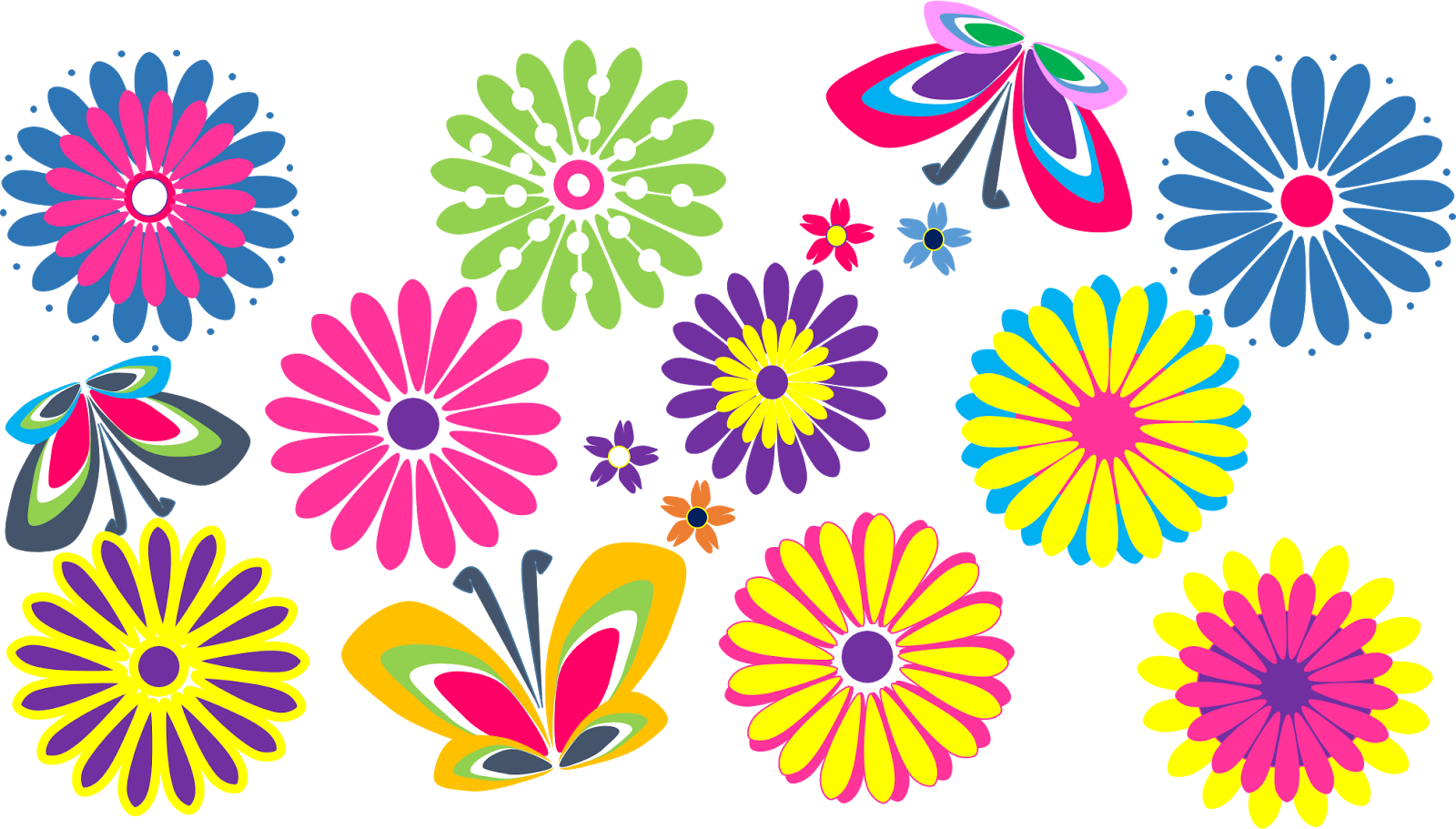 Flowers Clipart Clipart Club | Paper Flowers Diy, Flower Svg in Free Printable Clipart of Flowers