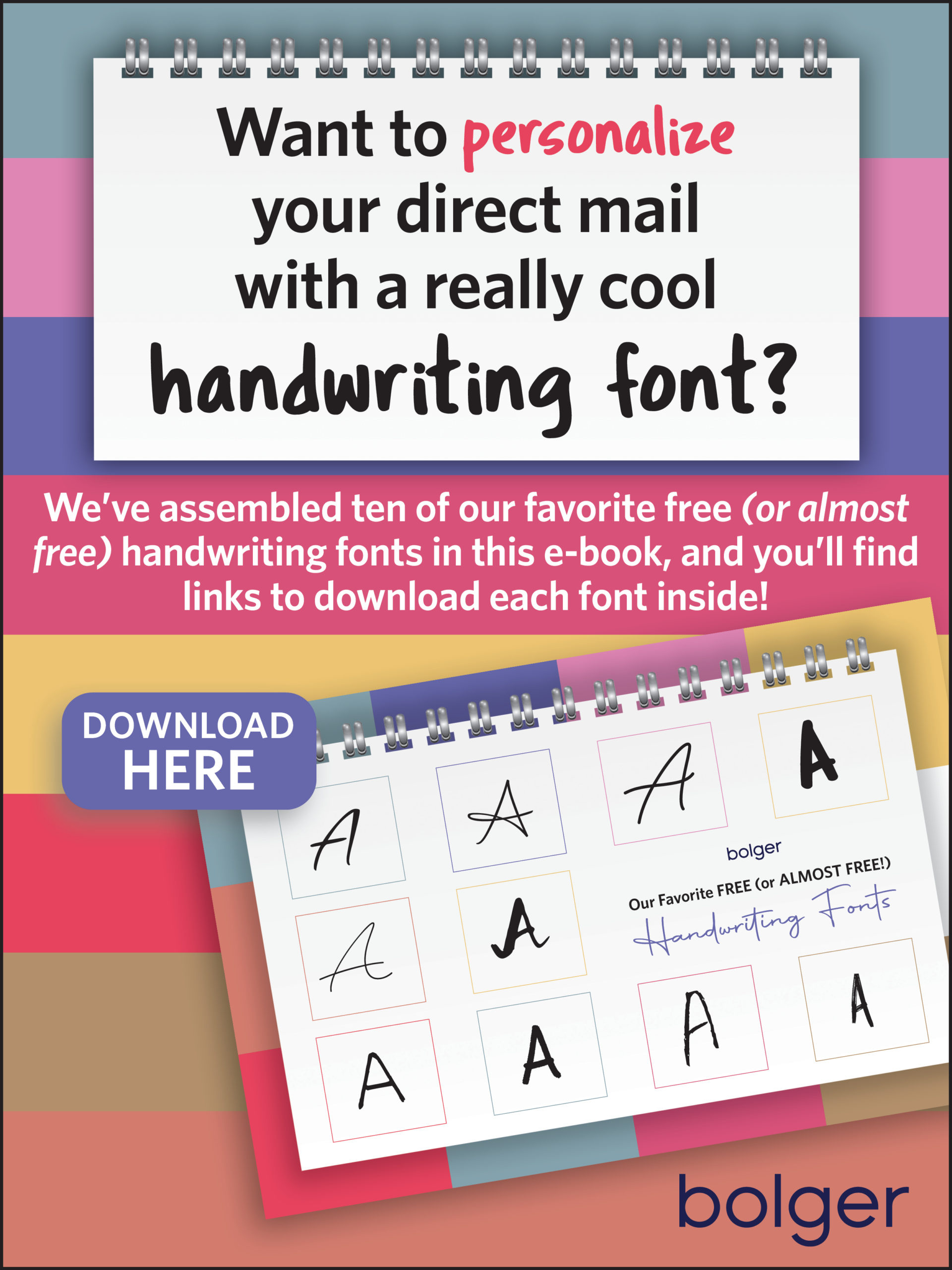 Font Resource - Bolger with Free Printable Fonts No Download