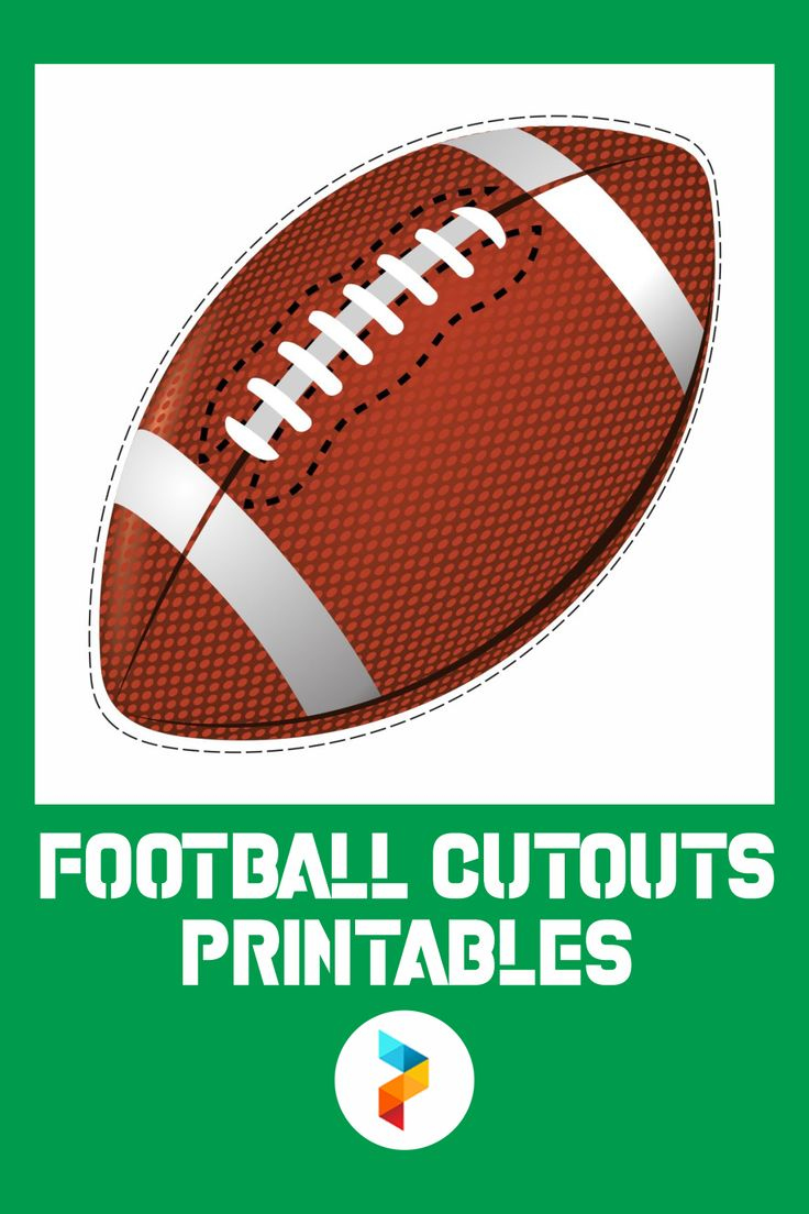 Football Cutouts Printables | Football Template, Football with Free Football Printables