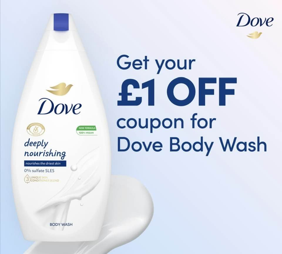 Free £1 Off Coupon For Dove Body Wash | Free Stuff Uk with Free Dove Soap Coupons Printable