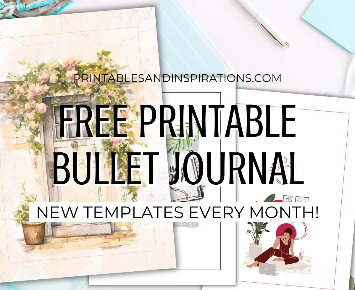 Free 2024 Bullet Journal Printables To Start The Year Right with Free Bullet Journal Printables 2025