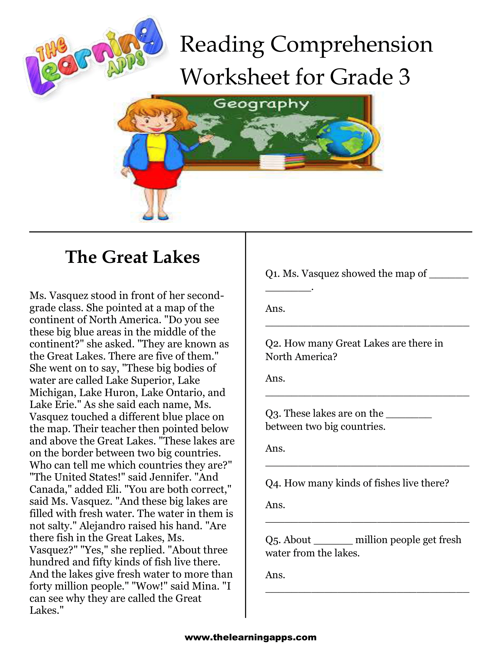 Free 3Rd Grade Reading Comprehension Worksheets with regard to Free Printable Reading Comprehension Worksheets For 3Rd Grade