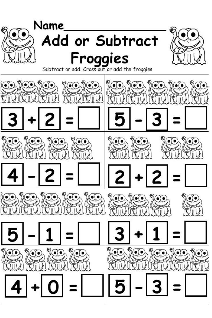 Free Addition And Subtraction Worksheet - Kindermomma with Free Printable Kindergarten Addition and Subtraction Worksheets
