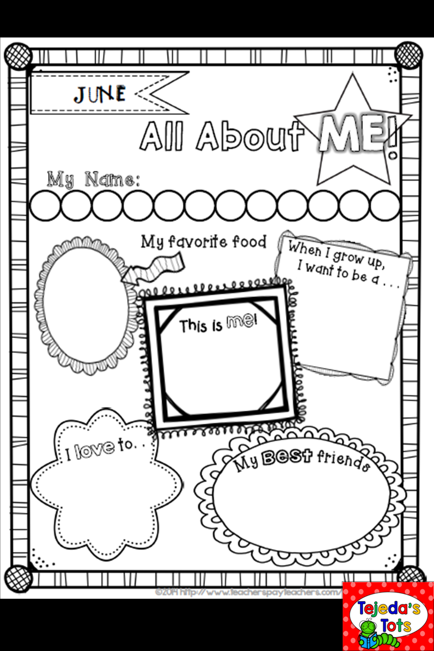 Free All About Me Posters For Beginning And End Of Year | About Me regarding Free Printable All About Me Poster