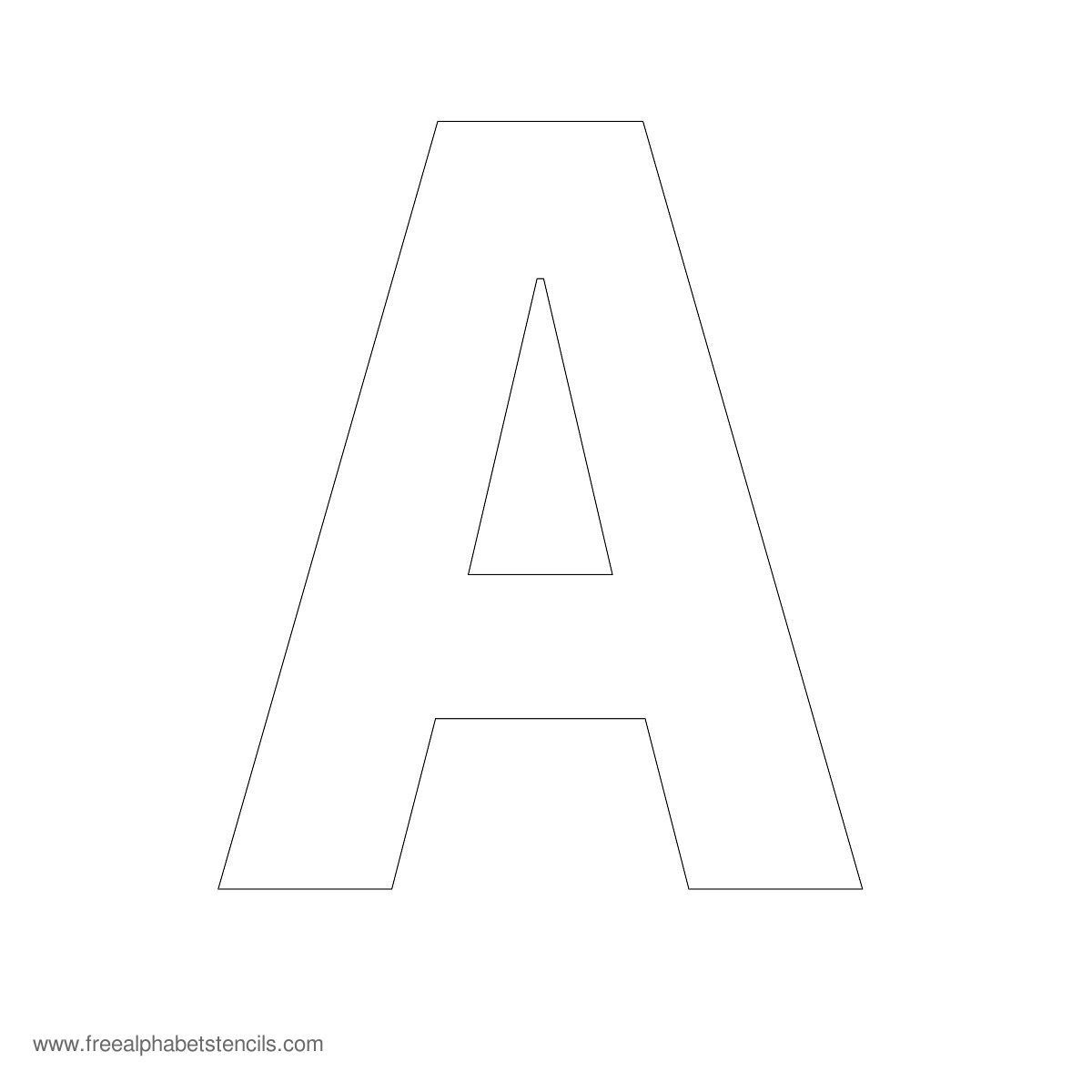 Free Alphabet Stencils For Crafts And Projects intended for Free Printable Extra Large Letter Stencils