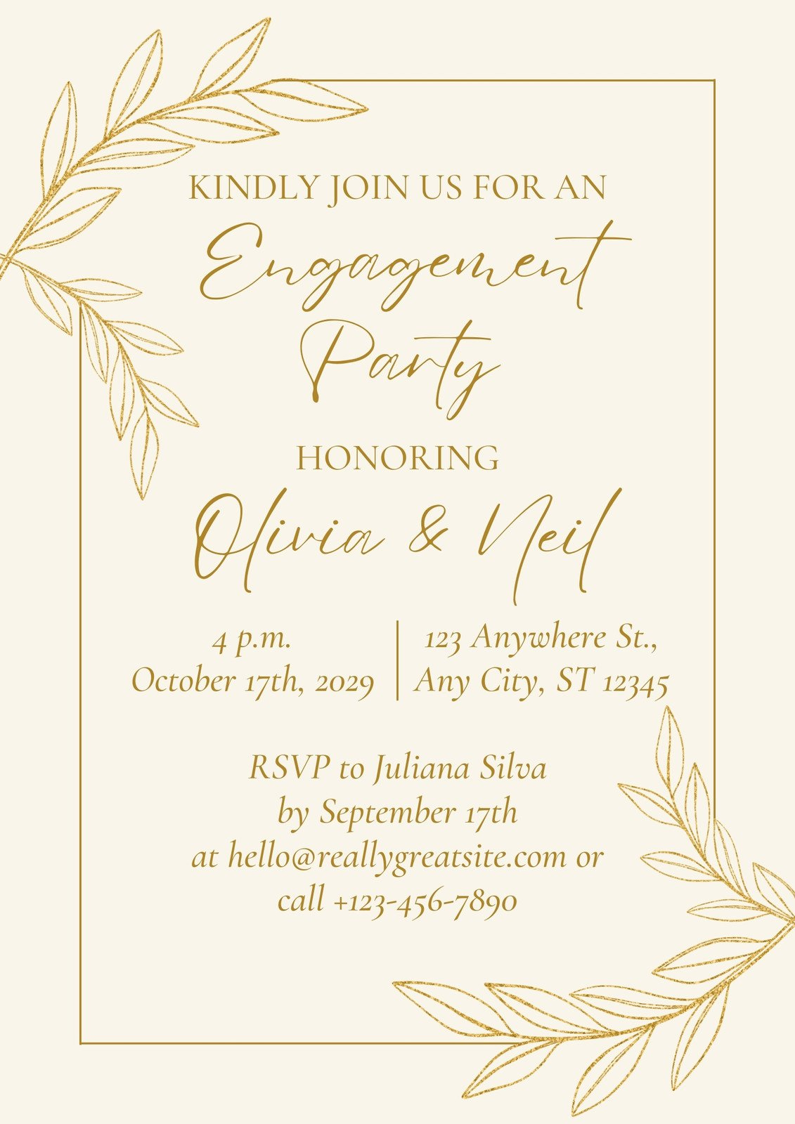 Free And Customizable Engagement Templates with regard to Free Printable Engagement Party Invitations