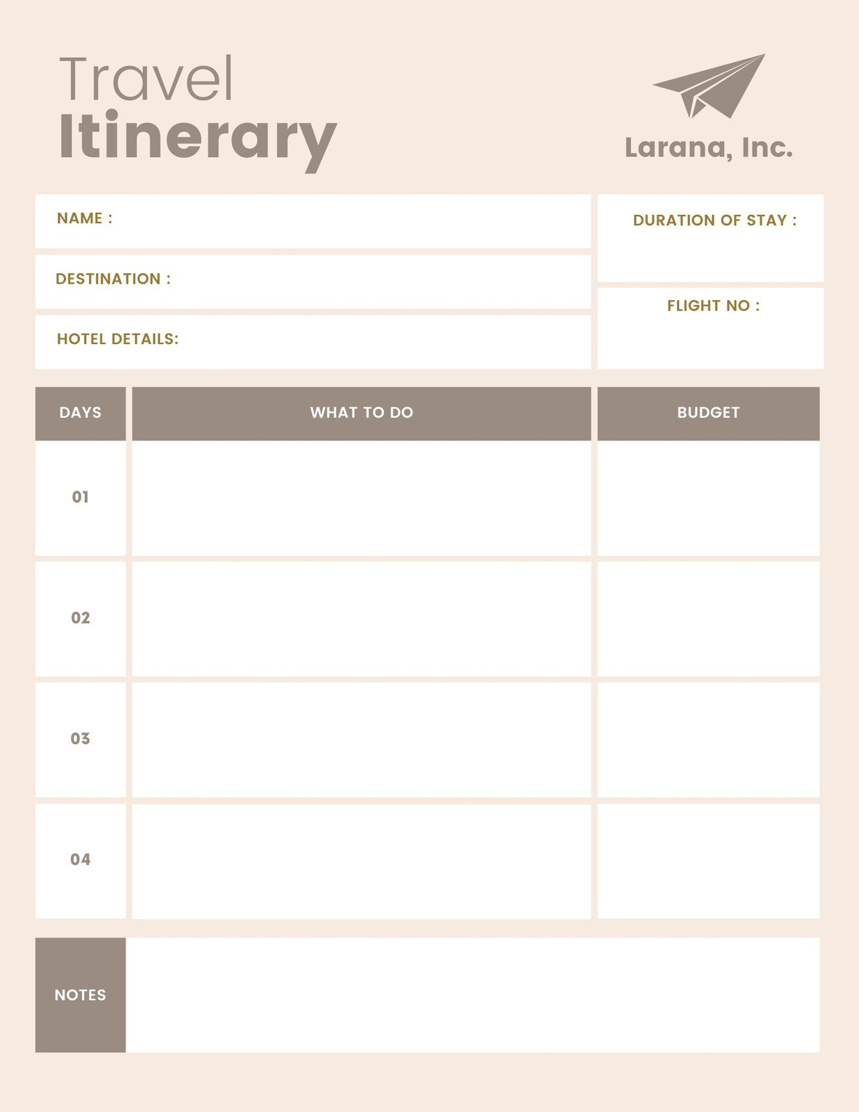 Free And Customizable Itinerary Planner Templates | Canva with Free Printable Itinerary