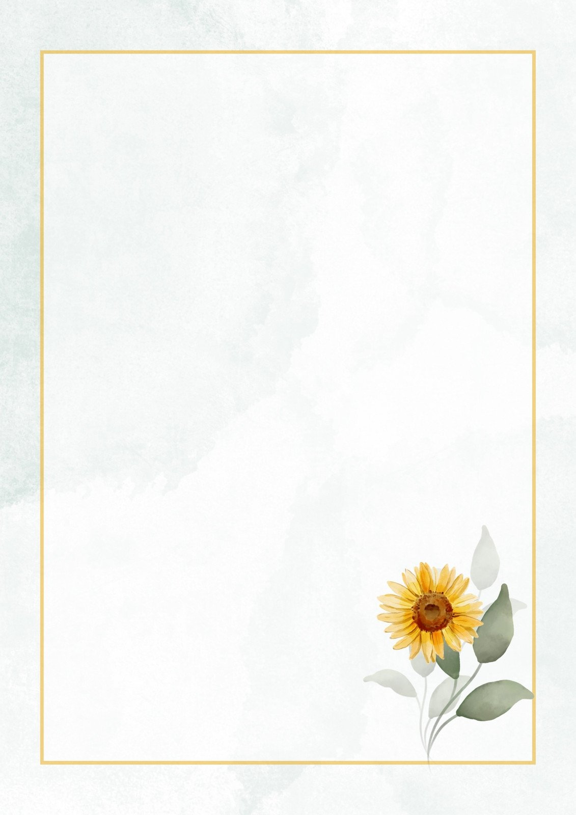 Free And Customizable Sunflower Templates intended for Free Printable Sunflower Stationery