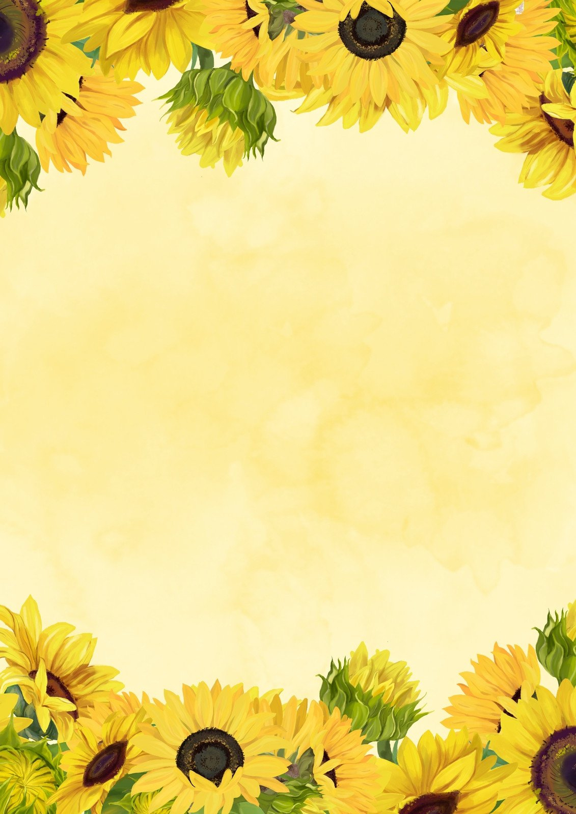 Free And Customizable Sunflower Templates with regard to Free Printable Sunflower Stationery