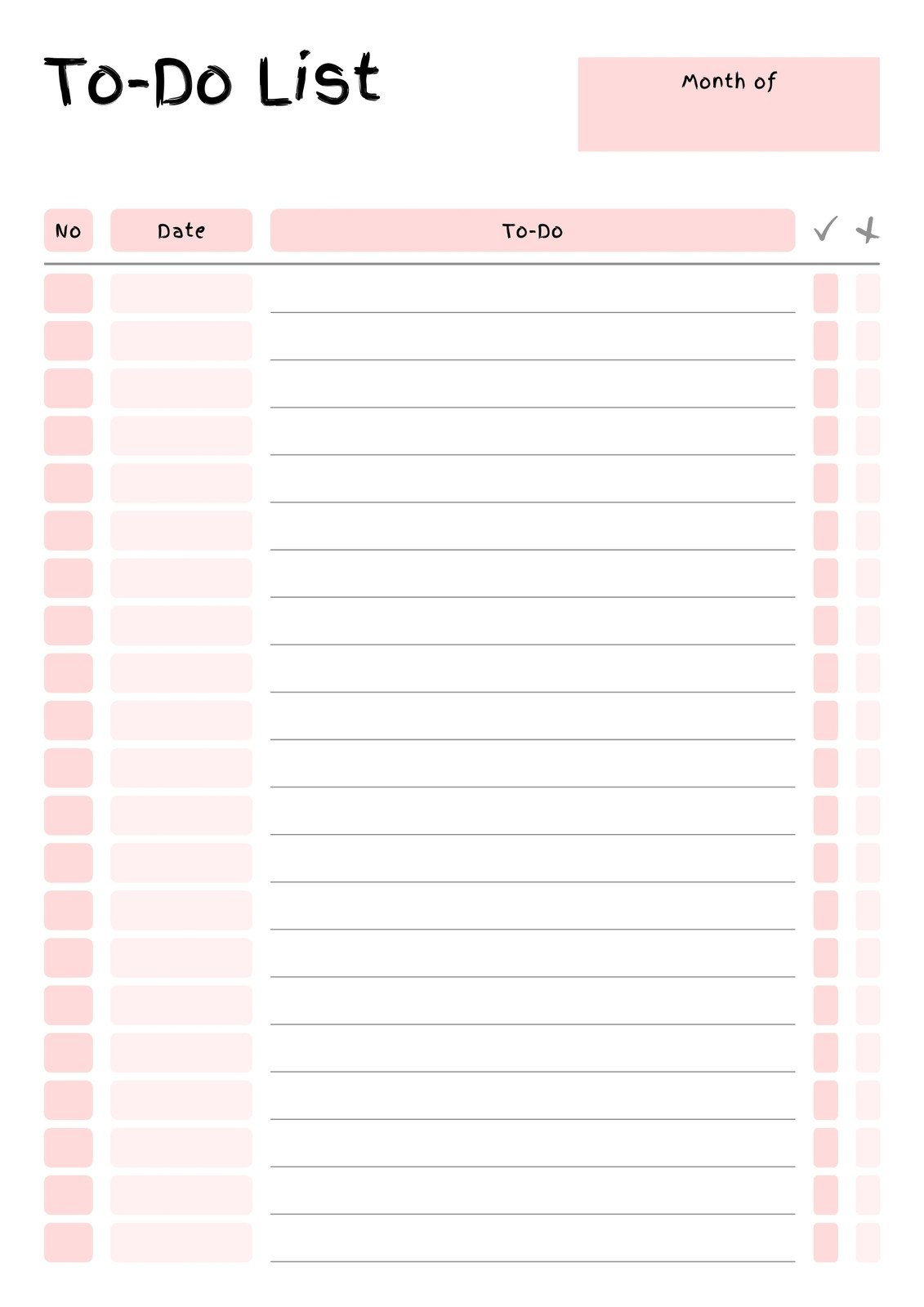 Free And Customizable To Do List Templates regarding To Do List Free Printable