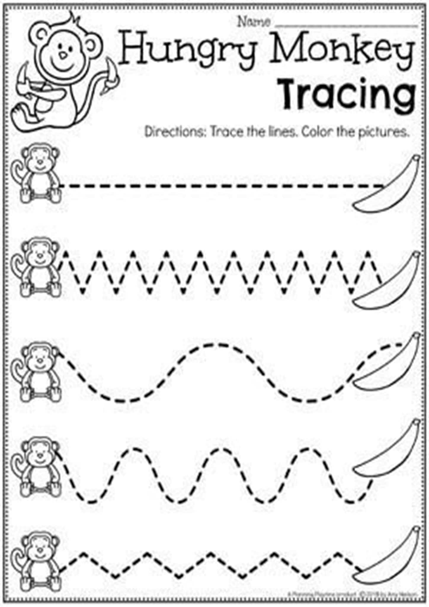 Free And Easy To Print Tracing Lines Worksheets - Tulamama for Free Printable Preschool Worksheets Tracing Lines