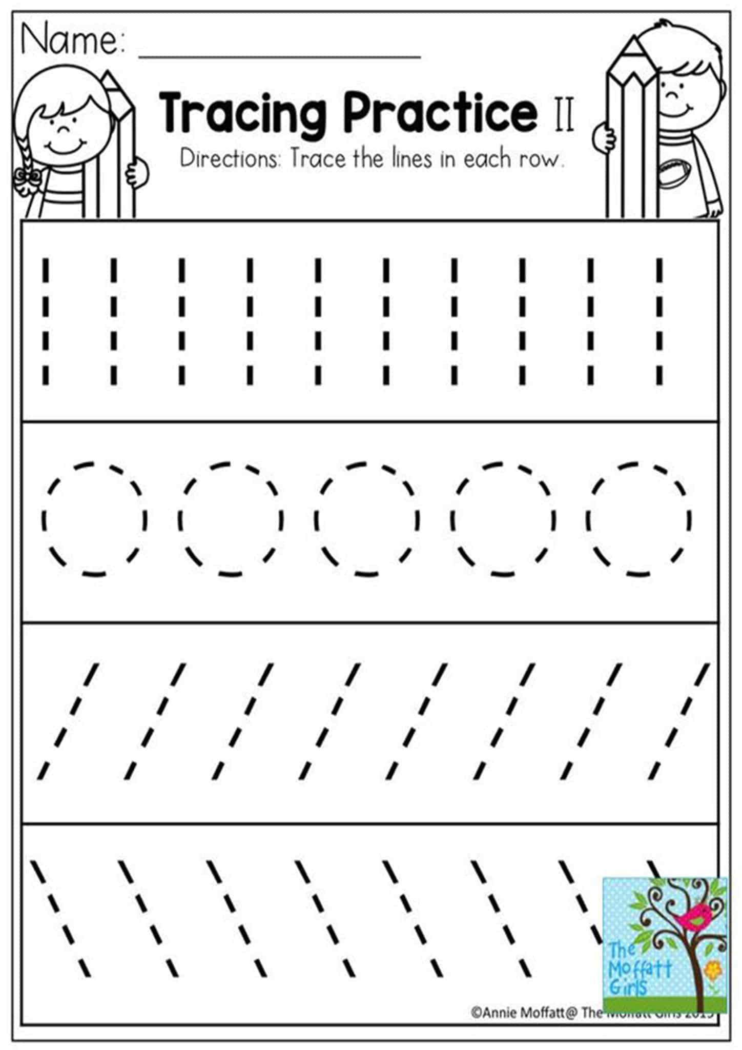 Free And Easy Tracing Lines Worksheets regarding Free Printable Preschool Worksheets Tracing Lines