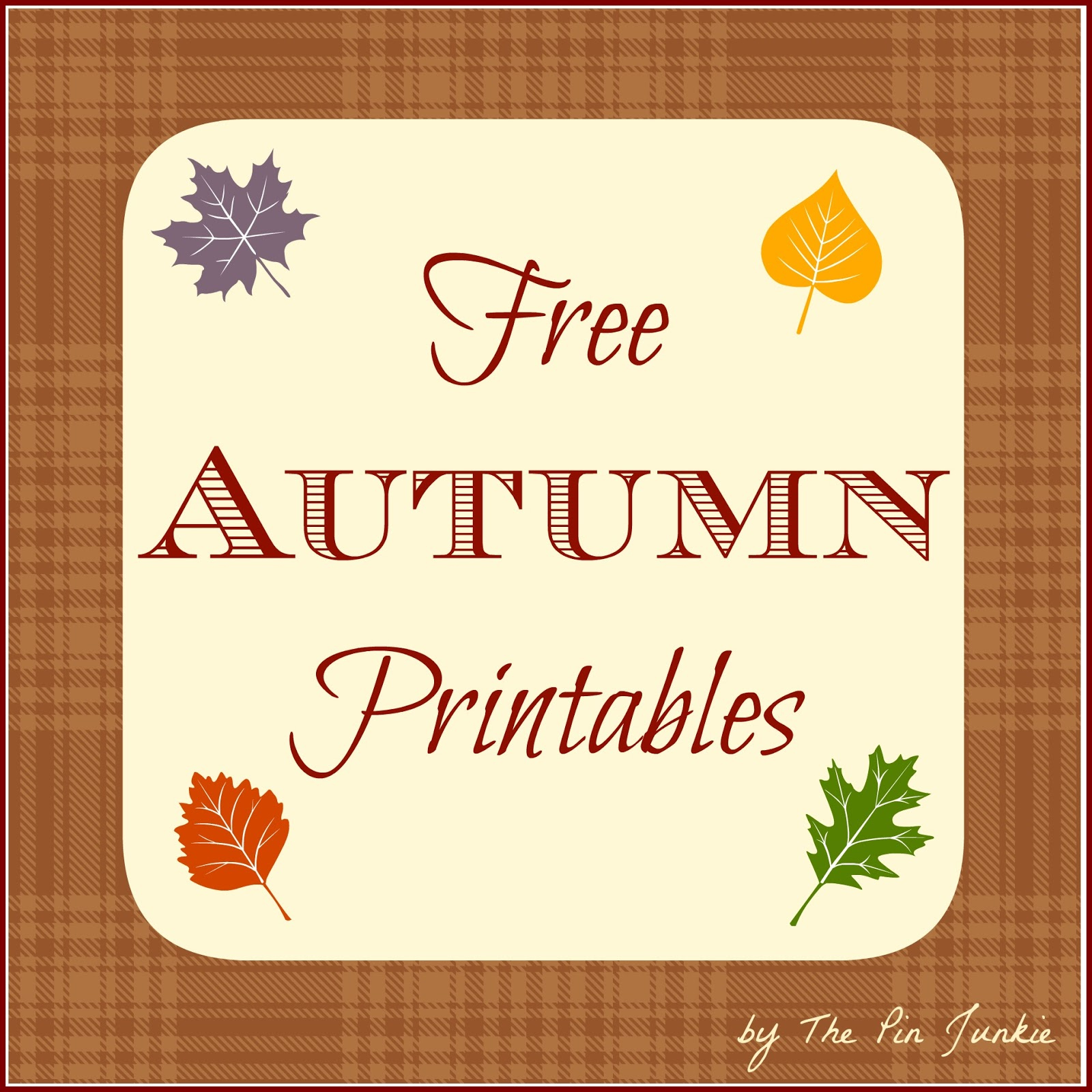 Free Autumn Printables regarding Free Autumn Printables