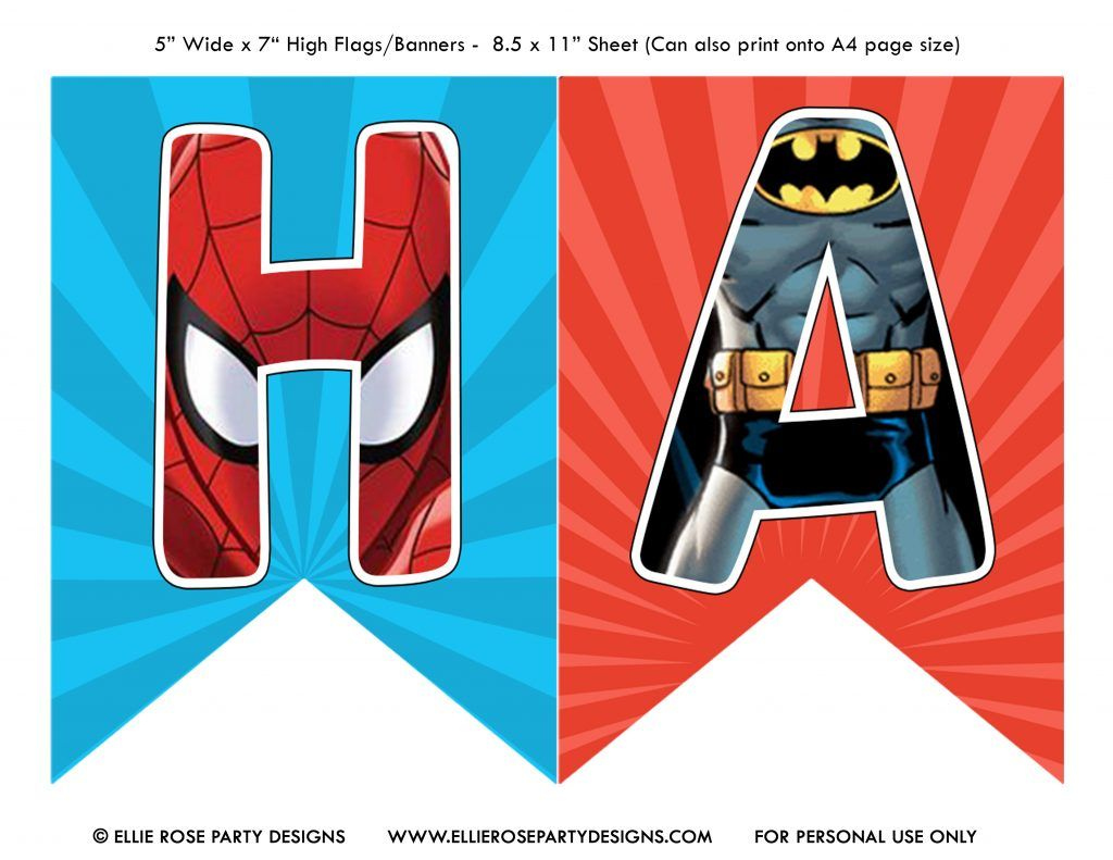 Free Avengers Birthday Party Printables in Free Avengers Birthday Party Printables