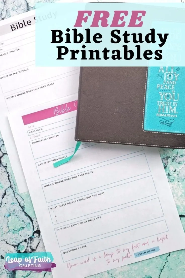 Free Bible Study Printables For Any Part Of The Bible! - Leap Of intended for Free Printable Kjv Bible Study Lessons