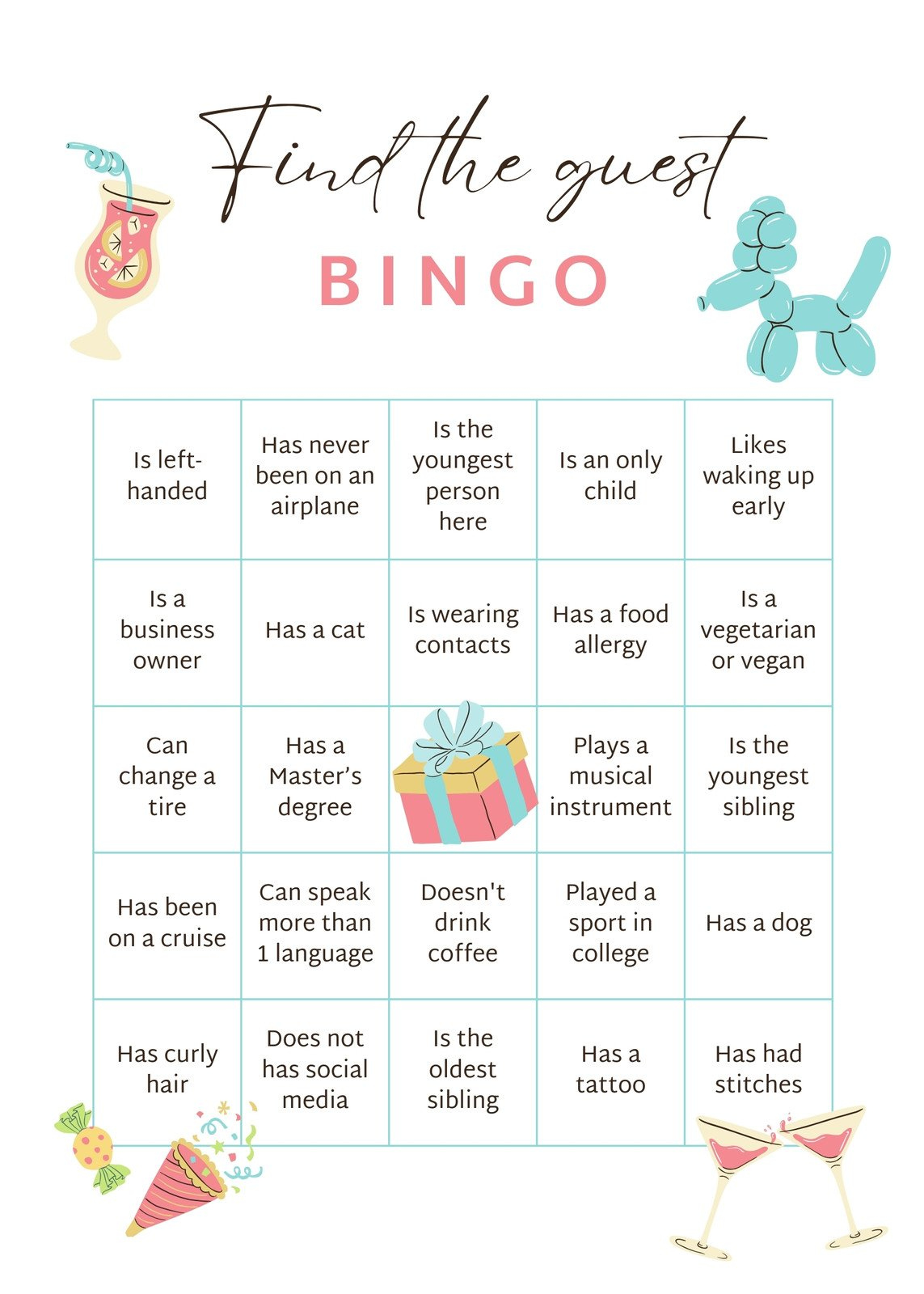 Free Bingo Card Templates To Customize And Print | Canva in Free Printable Bingo Cards For Teachers