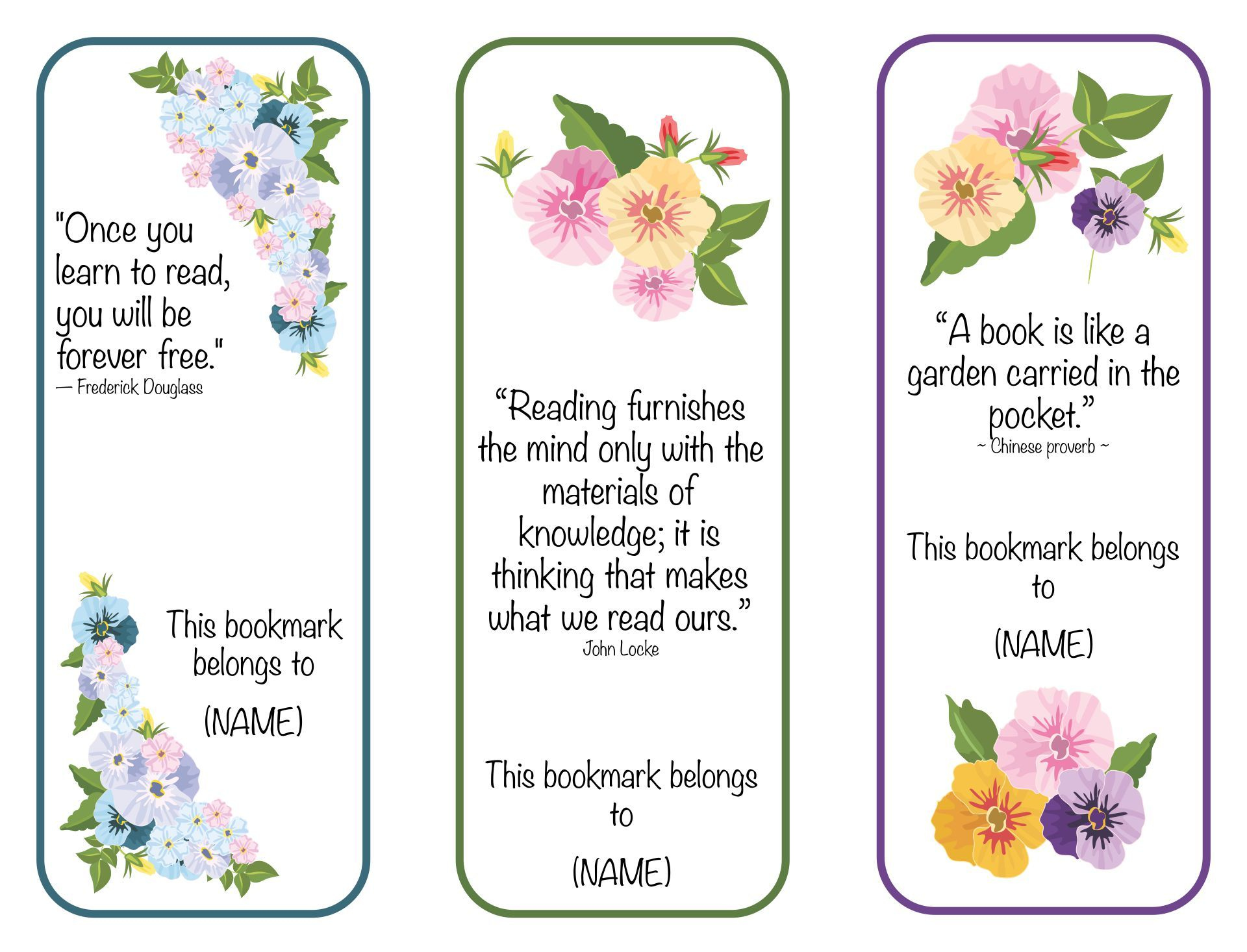 Free Blank Bookmark Templates To Print in Free Printable Bible Bookmarks Templates