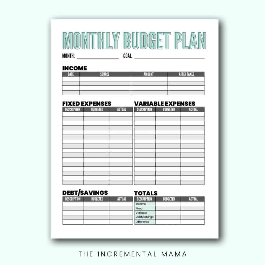 Free Blank Budget Worksheet Printables To Take Charge Of Your Finances in Free Printable Budget Worksheets